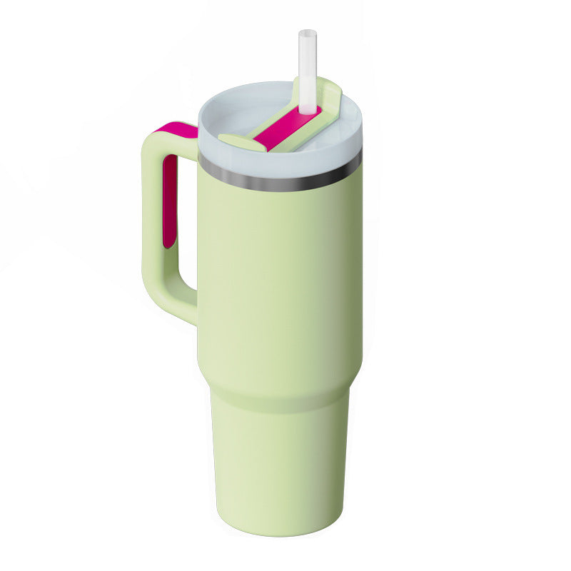 Tumbler with Handle and Straw – 40 oz Stainless Steel Insulated Travel Mug