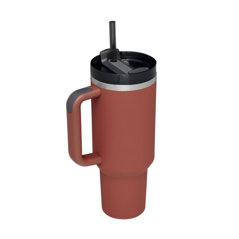 Tumbler with Handle and Straw – 40 oz Stainless Steel Insulated Travel Mug