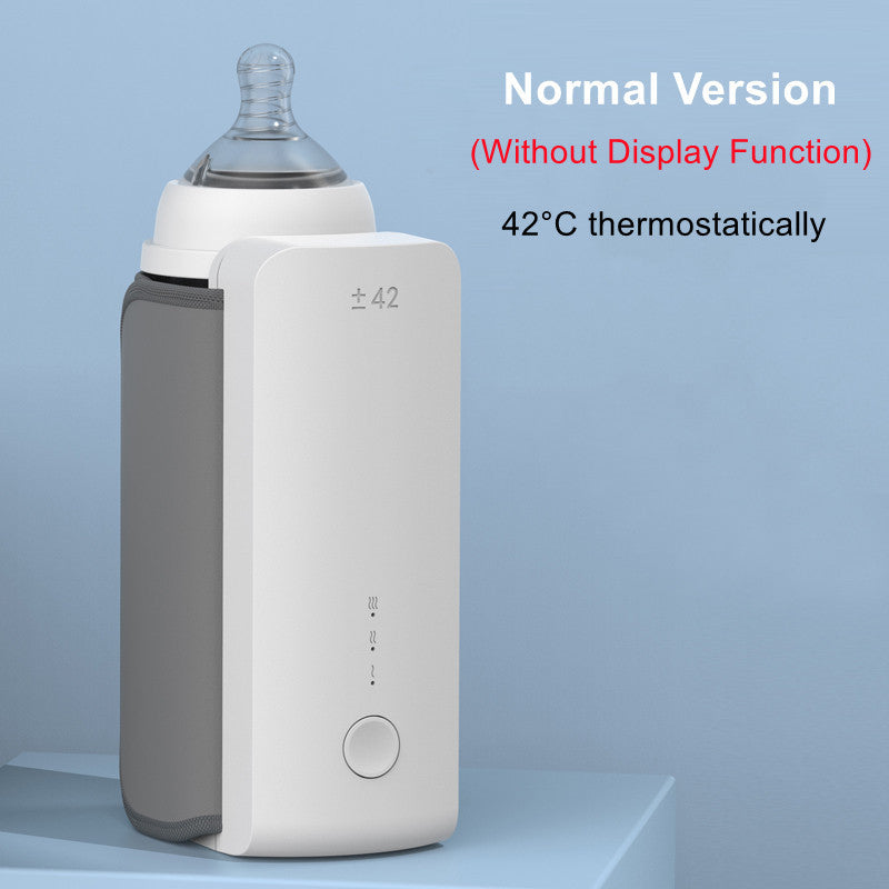 Portable Baby Bottle Warmer – Wireless USB Milk Heater with Insulated Sleeve