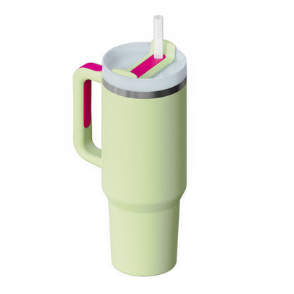 Tumbler with Handle and Straw – 40 oz Stainless Steel Insulated Travel Mug