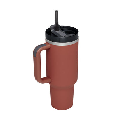 Tumbler with Handle and Straw – 40 oz Stainless Steel Insulated Travel Mug