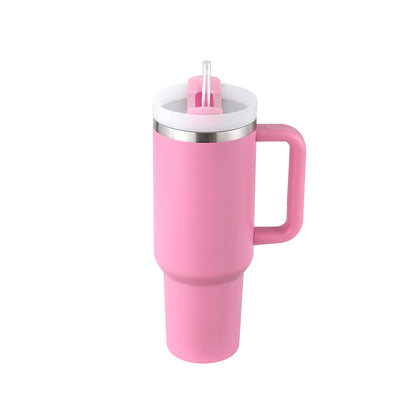 Tumbler with Handle and Straw – 40 oz Stainless Steel Insulated Travel Mug