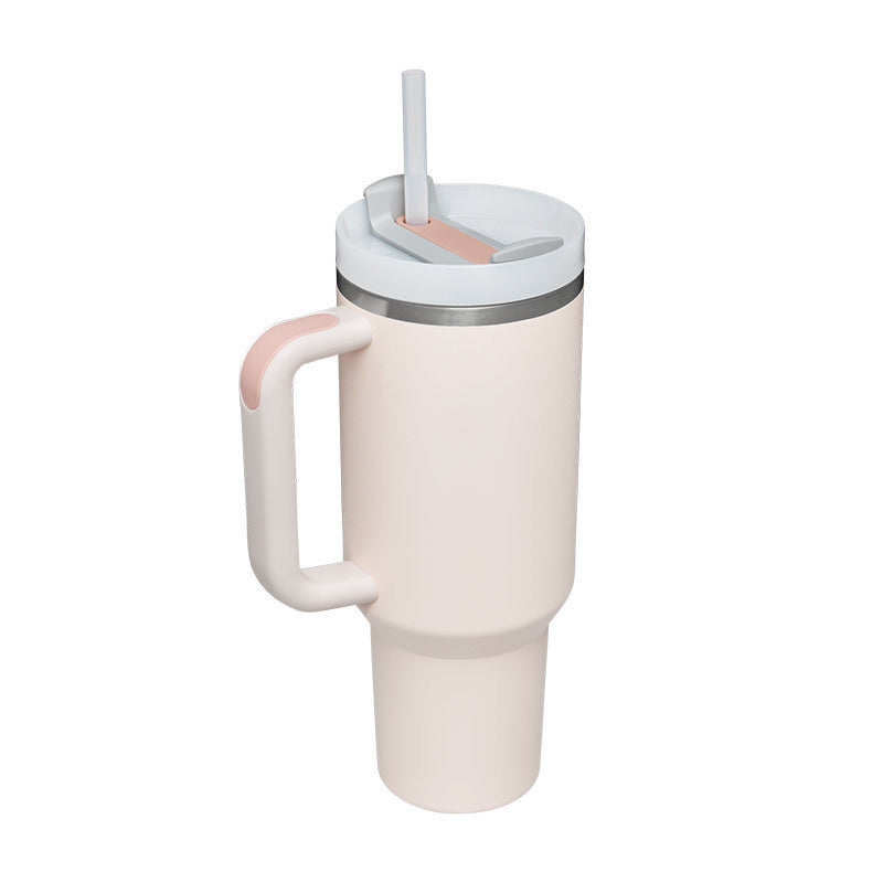 Tumbler with Handle and Straw – 40 oz Stainless Steel Insulated Travel Mug
