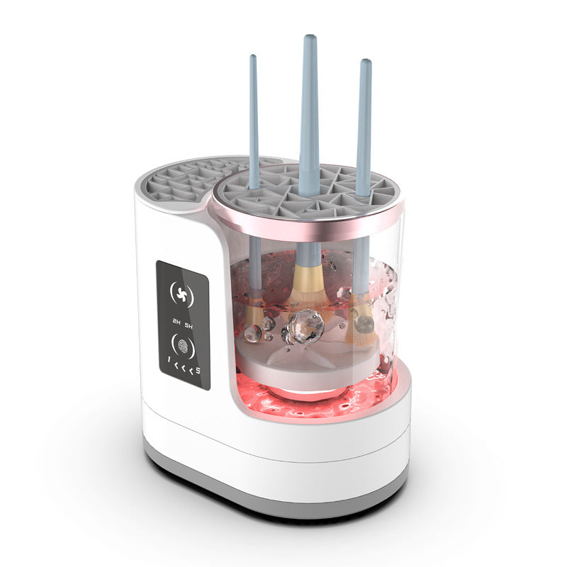 Makeup brush cleaning and drying – Rechargeable Automatic Makeup Brush Cleaning Device